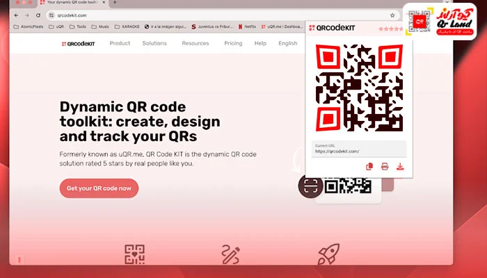 اکستنشن QR Code Generator by QR Code KIT