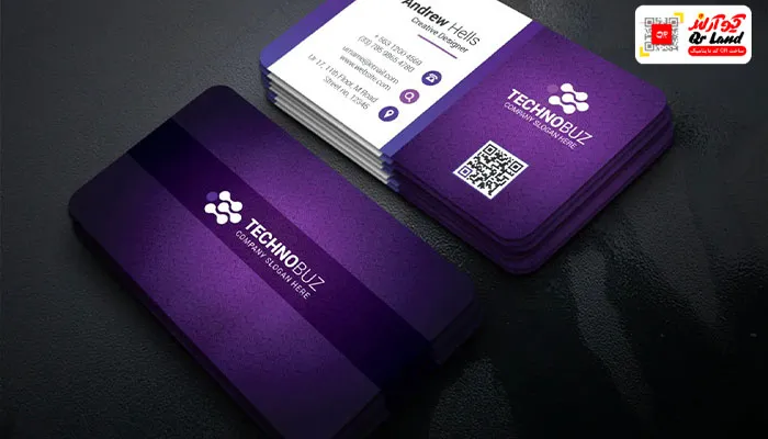 بهترین رنگ کارت ویزیت بنفش